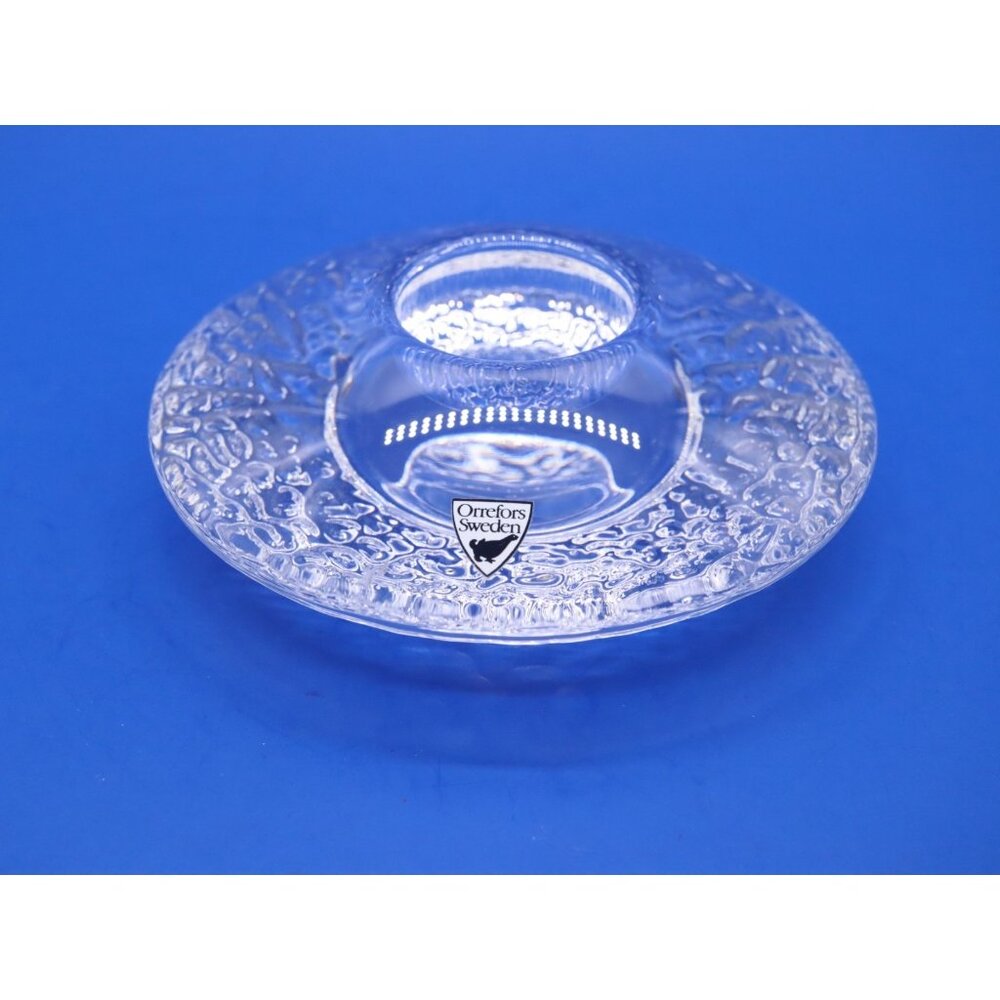 ORREFORS Sweden Crystal Votive Tealight Candle Holder